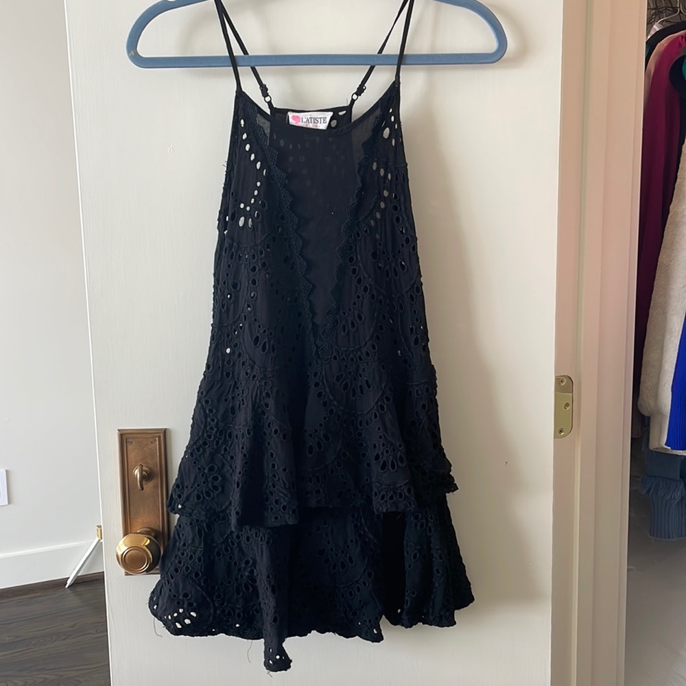 Black lace dress